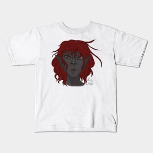 Redhead Elf character design Kids T-Shirt